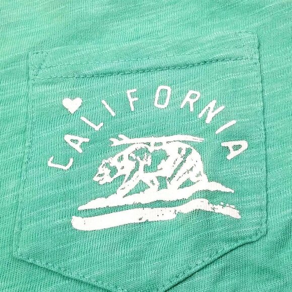Reflex Women's‎ Pocket Top California Logo T-shirt - Picture 2 of 5